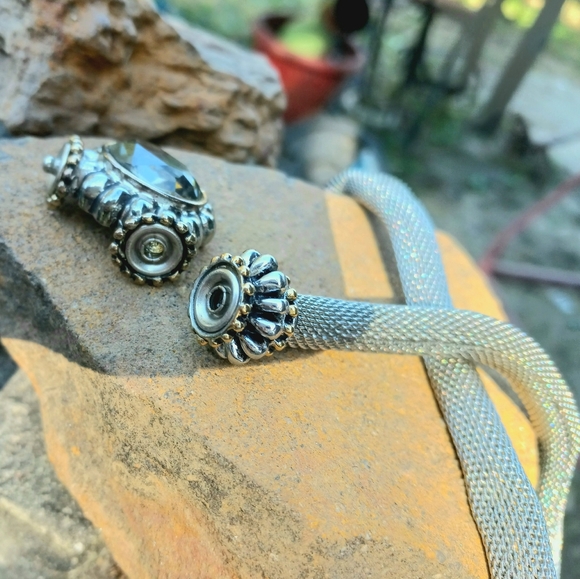 Vintage Joseph Esposito Sterling Silver Rope Choker - Picture 4 of 5